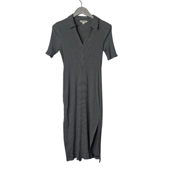 Boden Ribbed Jersey Midi Shirt Dress - Picture 1 of 6